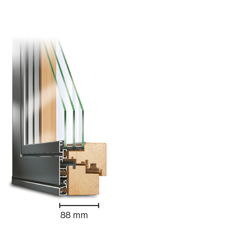 IDEAL PLANO | Holz-Aluminium-Fenster