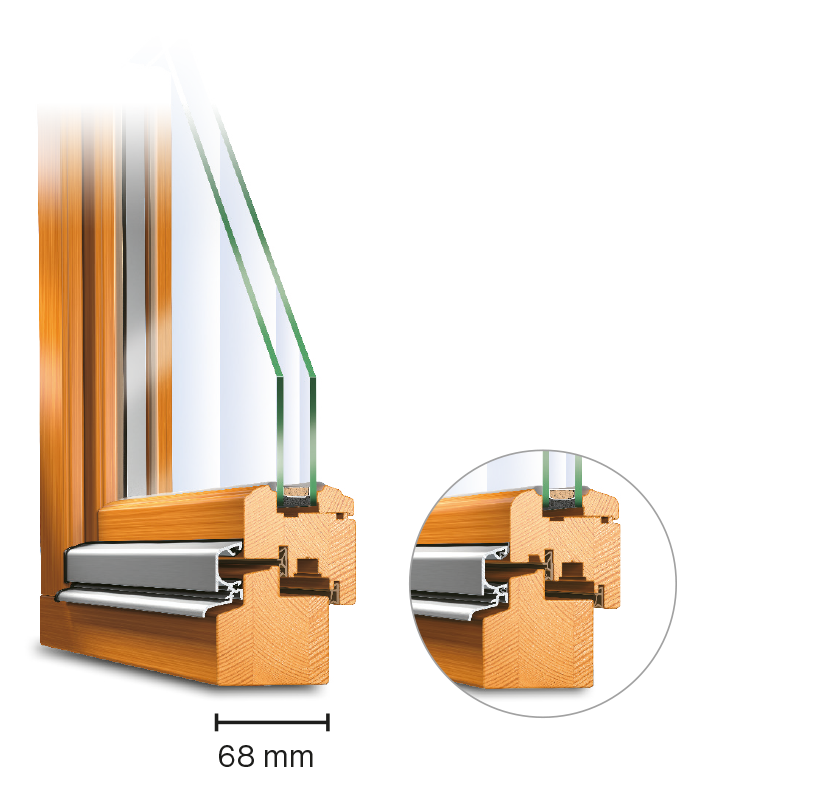 Serie IV 68 IDEAL Holzfenster